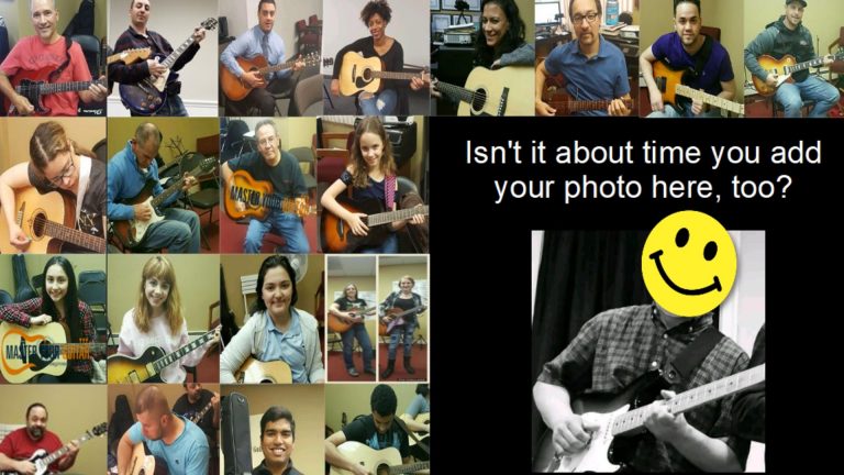 Become one of our many happy students here at Master Your Guitar Music Academy